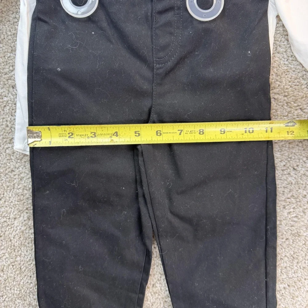 George Outfit Set Baby Boys 24M White Shirt Black Pants Dressy Formal Wedding